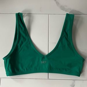 SET ACTIVE Sportbody Dip Bra, Size M, Palm